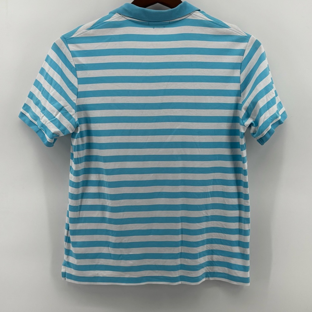 Polo Ralph Lauren Mens Blue/White Striped Short Sleeve Classic  Polo Size‎ MD - Picture 2 of 10